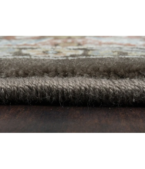 Dynamic Rugs ANCIENT GARDEN Brown/Blue 57008 7ft. 10in. Round Rug