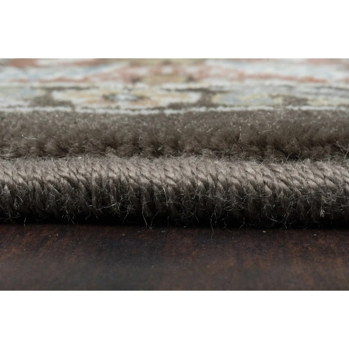 Dynamic Rugs ANCIENT GARDEN Brown/Blue 57008 2ft. 2in x 11ft. Rect. Rug