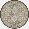 Dynamic Rugs ANCIENT GARDEN Brown/Blue 57008 5ft. 3in. Round Rug