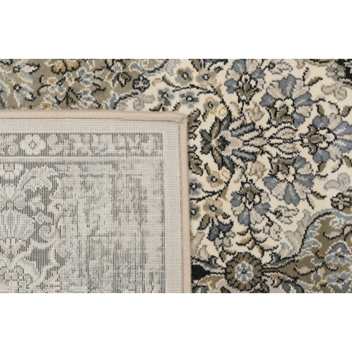 Dynamic Rugs ANCIENT GARDEN Cream/Grey 57008 2ft. 7in. x 4ft. 7in. Oval Rug