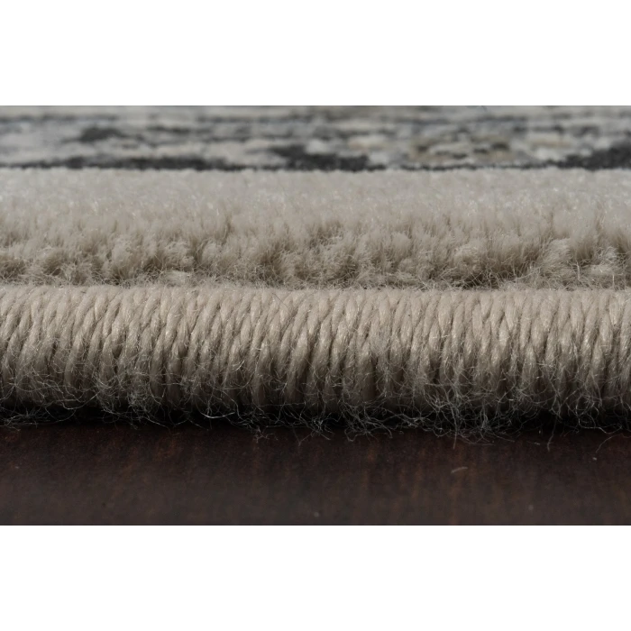 Dynamic Rugs ANCIENT GARDEN Cream/Grey 57008 2ft. 7in. x 4ft. 7in. Oval Rug