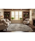 Dynamic Rugs ANCIENT GARDEN Cream/Grey 57008 2ft. x 3ft. 11in. Rect. Rug