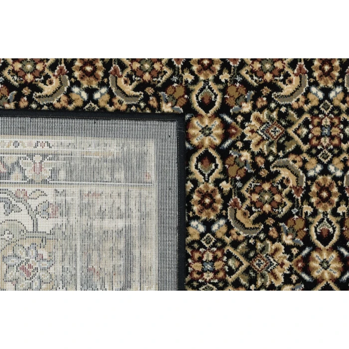 Dynamic Rugs ANCIENT GARDEN Black/Ivory 57011 9ft. 2in. x 12ft. 10in. Rect. Rug