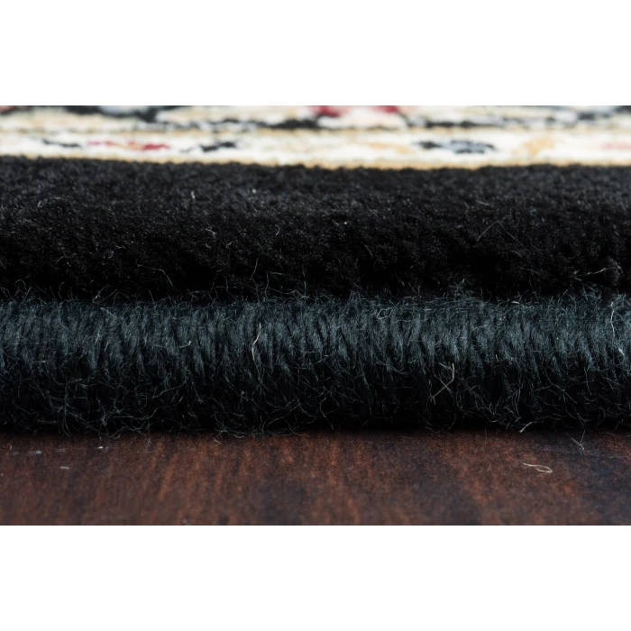Dynamic Rugs ANCIENT GARDEN Black/Ivory 57011 9ft. 2in. x 12ft. 10in. Rect. Rug