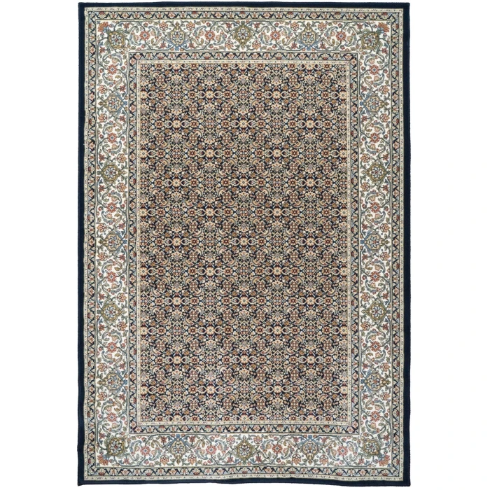 Dynamic Rugs ANCIENT GARDEN Navy 57011 3ft. 11in. x 5ft. 7in. Rect. Rug