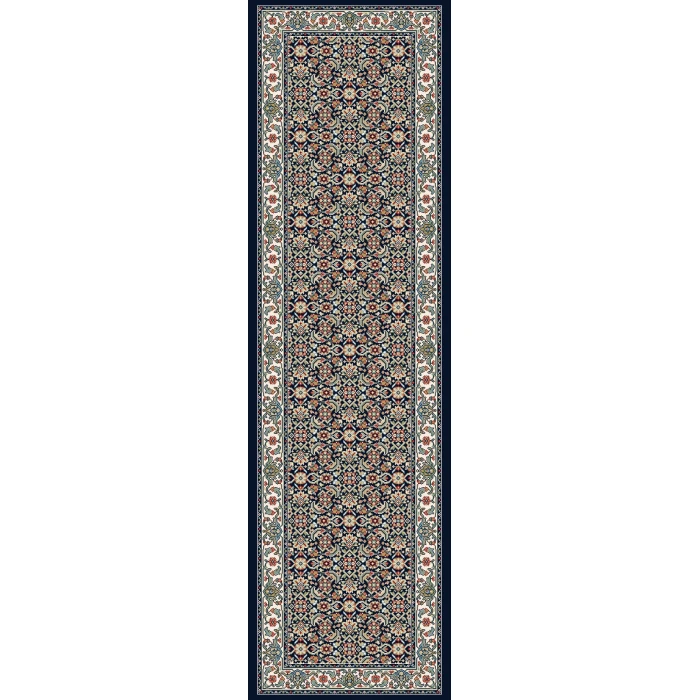 Dynamic Rugs ANCIENT GARDEN Navy 57011 2ft. 2in x 11ft. Rect. Rug