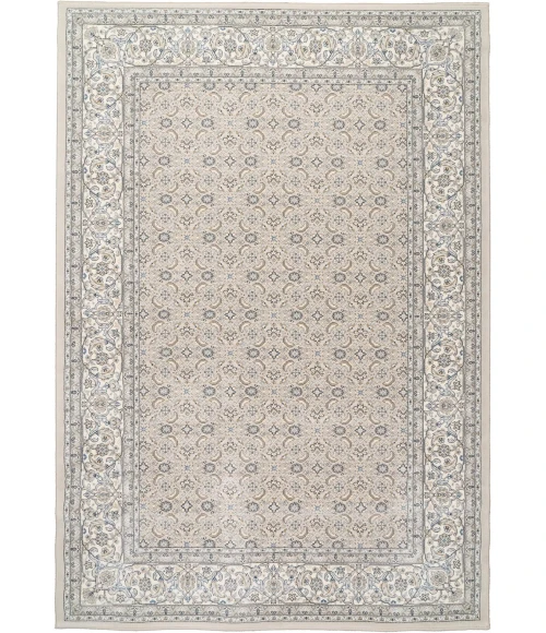 Dynamic Rugs ANCIENT GARDEN Soft Grey/Cream 57011 9ft. 2in. x 12ft. 10in. Rect. Rug