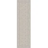 Dynamic Rugs ANCIENT GARDEN Soft Grey/Cream 57011 2ft. 2in. x 7ft. 7in. Rect. Rug