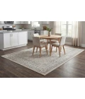 Dynamic Rugs ANCIENT GARDEN Soft Grey/Cream 57011 9ft. 2in. x 12ft. 10in. Rect. Rug