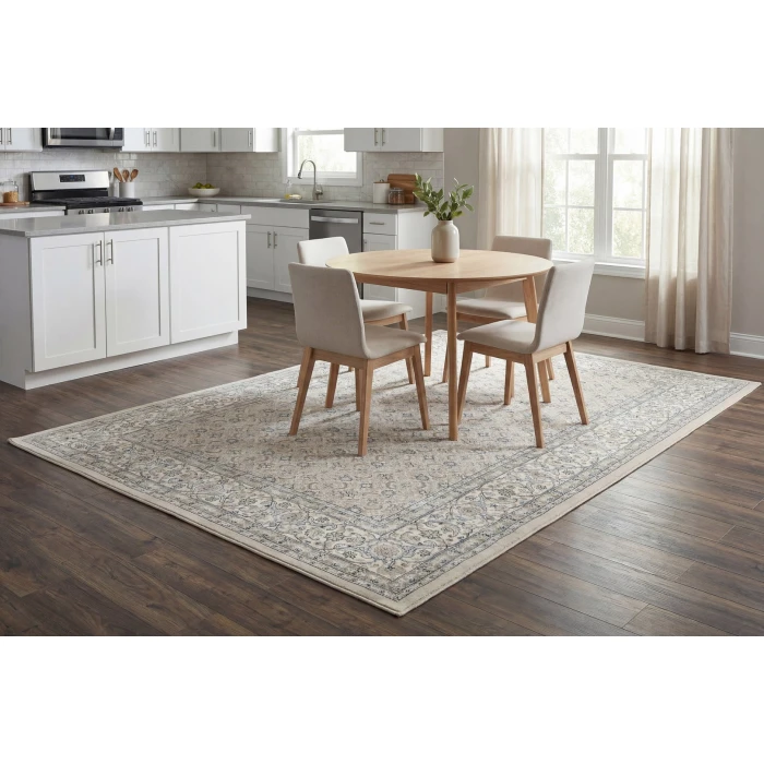 Dynamic Rugs ANCIENT GARDEN Soft Grey/Cream 57011 2ft. x 3ft. 11in. Rect. Rug