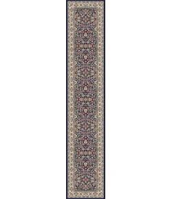 Dynamic Rugs ANCIENT GARDEN Blue/Ivory 57078 2ft. 2in x 11ft. Rect. Rug