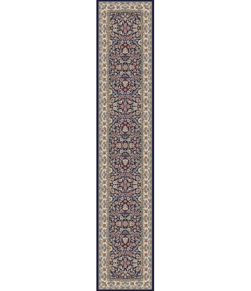 Dynamic Rugs ANCIENT GARDEN Blue/Ivory 57078 2ft. 2in x 11ft. Rect. Rug