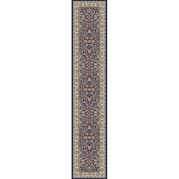 Dynamic Rugs ANCIENT GARDEN Blue/Ivory 57078 2ft. 2in. x 7ft. 7in. Rect. Rug