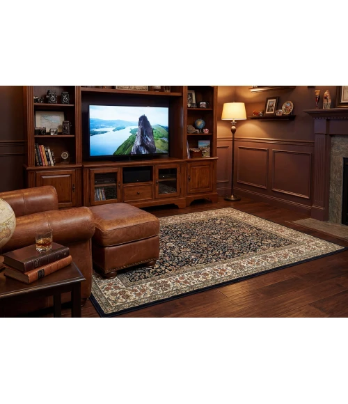 Dynamic Rugs ANCIENT GARDEN Blue/Ivory 57078 3ft. 11in. x 5ft. 7in. Rect. Rug