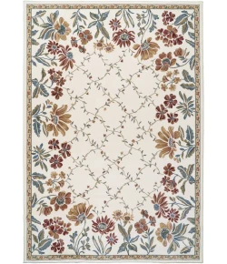 Dynamic Rugs ANCIENT GARDEN Ivory 57084 7ft. 10in. x 10ft. 10in. Rect. Rug