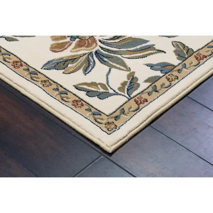 Dynamic Rugs ANCIENT GARDEN Ivory 57084 2ft. 7in. x 4ft. 7in. Oval Rug