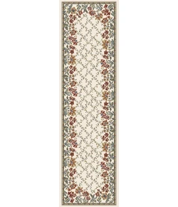 Dynamic Rugs ANCIENT GARDEN Ivory 57084 2ft. 2in x 11ft. Rect. Rug