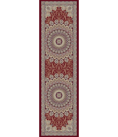 Dynamic Rugs ANCIENT GARDEN Red 57090 2ft. 2in. x 7ft. 7in. Rect. Rug