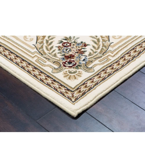 Dynamic Rugs ANCIENT GARDEN Ivory 57091 2ft. 2in x 11ft. Rect. Rug