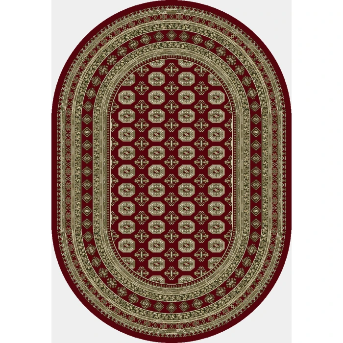 Dynamic Rugs ANCIENT GARDEN Red/Beige 57102 2ft. 7in. x 4ft. 7in. Oval Rug