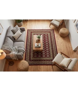 Dynamic Rugs ANCIENT GARDEN Red/Beige 57102 7ft. 10in. Round Rug