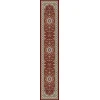 Dynamic Rugs ANCIENT GARDEN Red/Ivory 57119 2ft. 2in x 11ft. Rect. Rug