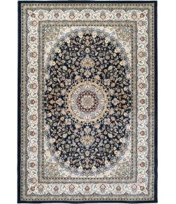 Dynamic Rugs ANCIENT GARDEN Blue/Ivory 57119 6ft. 7in. x 9ft. 6in. Rect. Rug