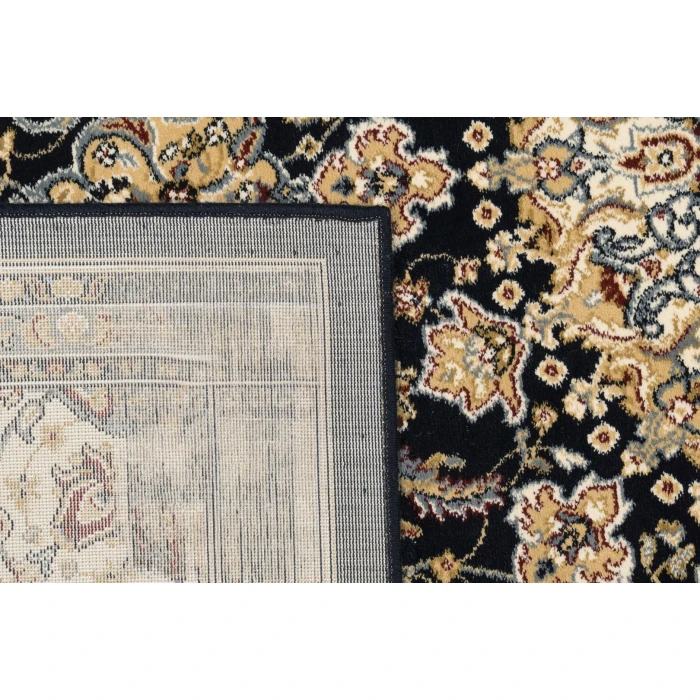 Dynamic Rugs ANCIENT GARDEN Blue/Ivory 57119 5ft. 3in. Round Rug