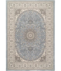 Dynamic Rugs ANCIENT GARDEN Steel Blue/Cream 57119 7ft. 10in. x 10ft. 10in. Rect. Rug