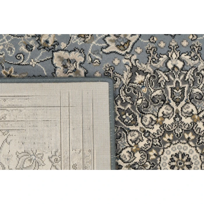 Dynamic Rugs ANCIENT GARDEN Steel Blue/Cream 57119 3ft. 11in. x 5ft. 7in. Rect. Rug