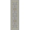 Dynamic Rugs ANCIENT GARDEN Steel Blue/Cream 57119 2ft. 2in x 11ft. Rect. Rug