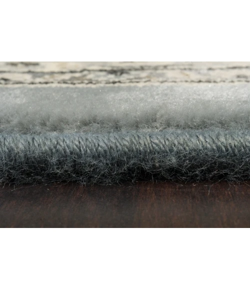 Dynamic Rugs ANCIENT GARDEN Steel Blue/Cream 57119 7ft. 10in. x 10ft. 10in. Rect. Rug
