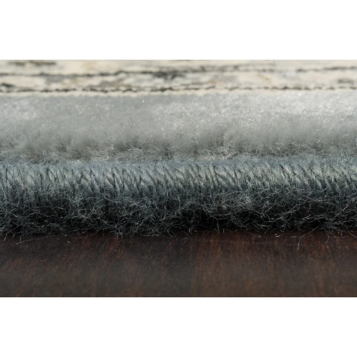 Dynamic Rugs ANCIENT GARDEN Steel Blue/Cream 57119 3ft. 11in. x 5ft. 7in. Rect. Rug