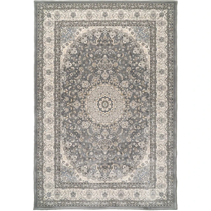 Dynamic Rugs ANCIENT GARDEN Grey/Cream 57119 6ft. 7in. x 9ft. 6in. Rect. Rug