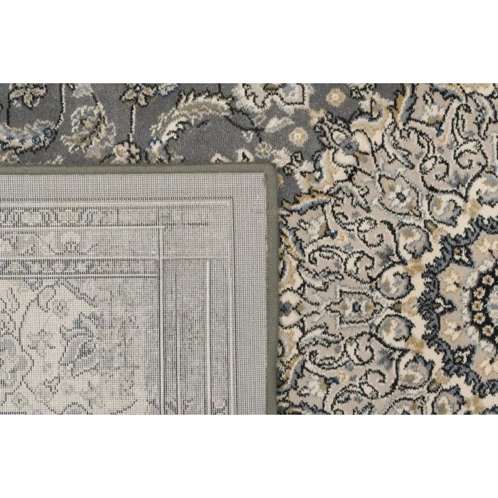 Dynamic Rugs ANCIENT GARDEN Grey/Cream 57119 2ft. 7in. x 4ft. 7in. Oval Rug