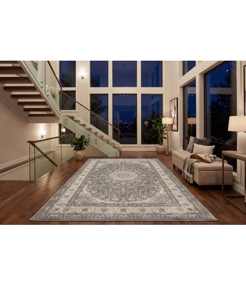 Dynamic Rugs ANCIENT GARDEN Grey/Cream 57119 2ft. x 3ft. 11in. Rect. Rug