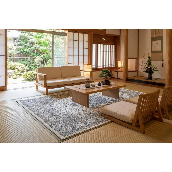 Dynamic Rugs ANCIENT GARDEN Ivory 57119 9ft. 2in. x 12ft. 10in. Rect. Rug