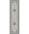 Dynamic Rugs ANCIENT GARDEN Cream/Grey 57119 2ft. 2in. x 7ft. 7in. Rect. Rug