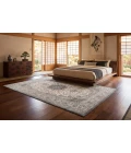 Dynamic Rugs ANCIENT GARDEN Cream/Grey 57119 2ft. 2in. x 7ft. 7in. Rect. Rug