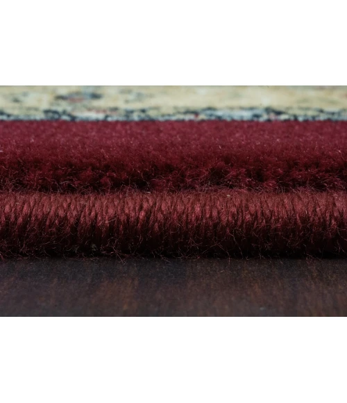 Dynamic Rugs ANCIENT GARDEN Red/Ivory 57120 2ft. 7in. x 4ft. 7in. Oval Rug