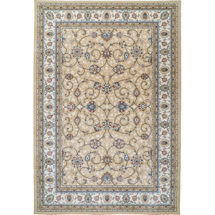 Dynamic Rugs ANCIENT GARDEN Light Gold/Ivory 57120 7ft. 10in. x 10ft. 10in. Rect. Rug