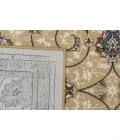 Dynamic Rugs ANCIENT GARDEN Light Gold/Ivory 57120 2ft. 7in. x 4ft. 7in. Oval Rug