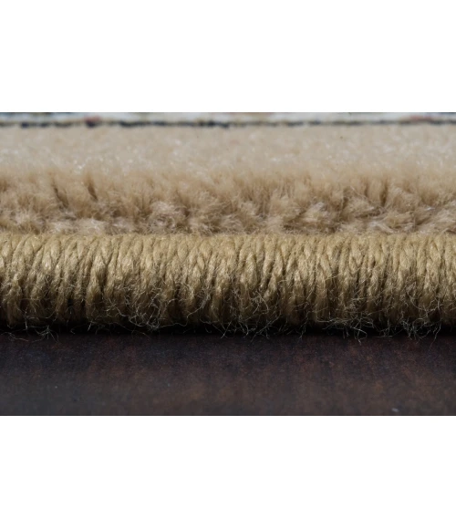 Dynamic Rugs ANCIENT GARDEN Light Gold/Ivory 57120 2ft. 7in. x 4ft. 7in. Oval Rug