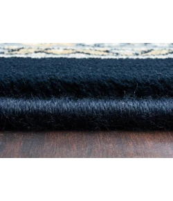 Dynamic Rugs ANCIENT GARDEN Navy 57120 7ft. 10in. Round Rug