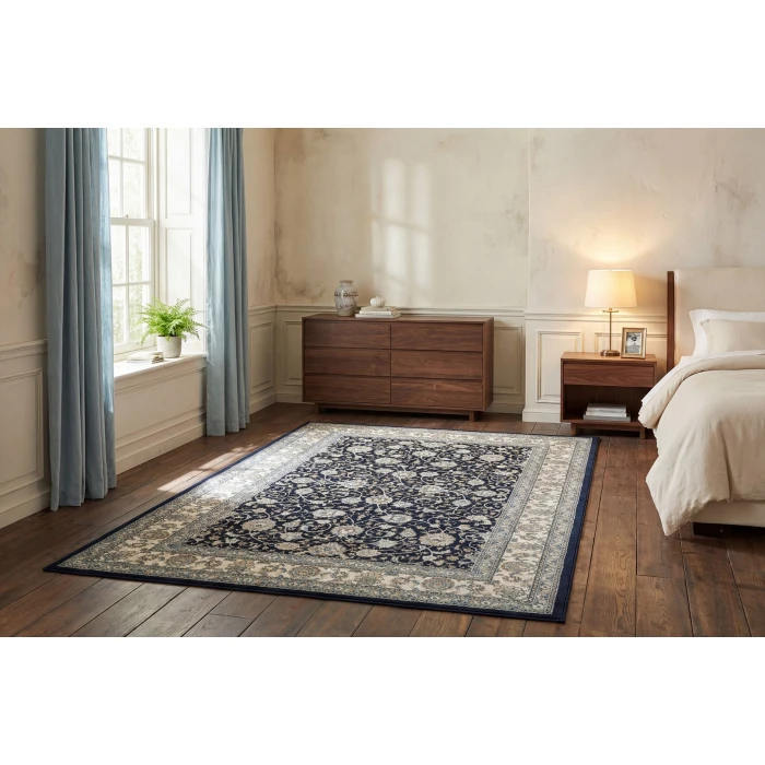 Dynamic Rugs ANCIENT GARDEN Blue/Ivory 57120 2ft. x 3ft. 11in. Rect. Rug