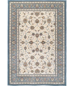 Dynamic Rugs ANCIENT GARDEN Ivory/Light Blue 57120 5ft. 3in. x 7ft. 7in. Rect. Rug
