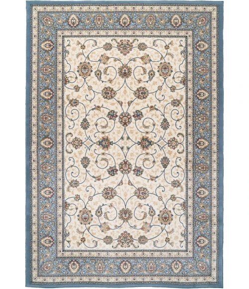 Dynamic Rugs ANCIENT GARDEN Ivory/Light Blue 57120 2ft. x 3ft. 11in. Rect. Rug