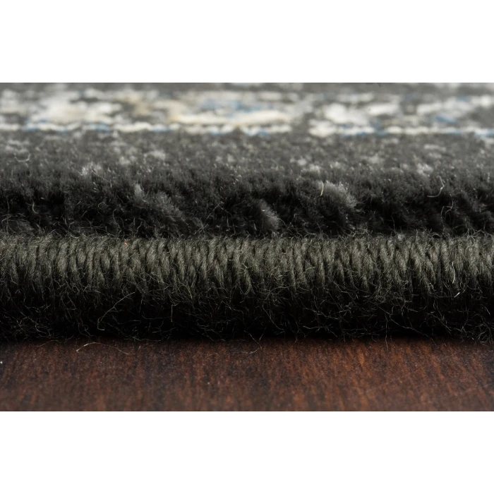 Dynamic Rugs ANCIENT GARDEN Charcoal/Silver 57126 2ft. 2in. x 7ft. 7in. Rect. Rug