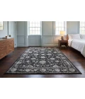 Dynamic Rugs ANCIENT GARDEN Charcoal/Silver 57126 2ft. 2in. x 7ft. 7in. Rect. Rug