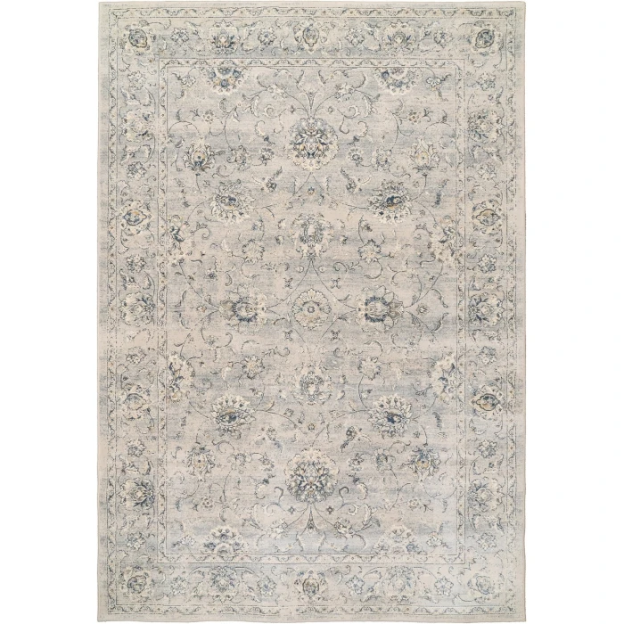 Dynamic Rugs ANCIENT GARDEN Silver/Grey 57126 3ft. 11in. x 5ft. 7in. Rect. Rug